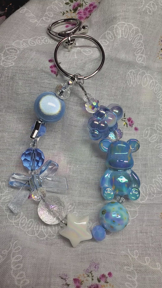 Blue Bear Keychain Bauble